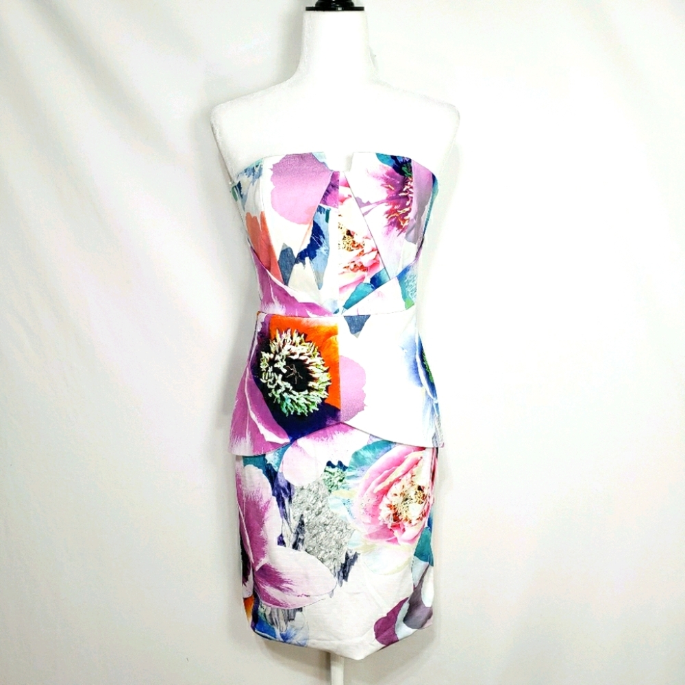 NEW- SUBOO Strapless Dress in Peony